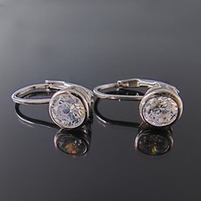 Orecchini Argento 925 ITALIANO con punto luce Zircone