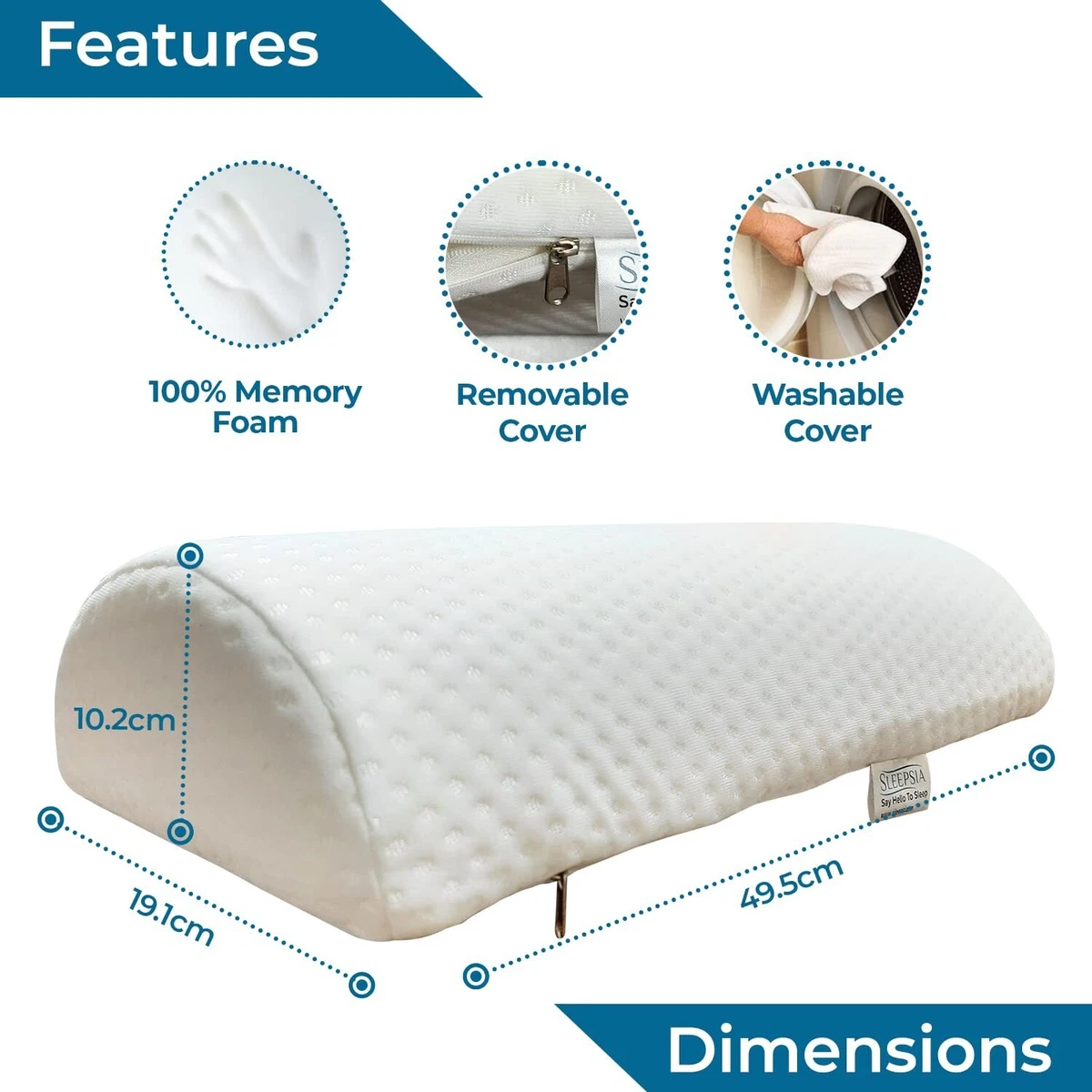 Memory Foam Legs Pillow Orthopedic Leg Cushion Bedding Sleeping Foot Pillow Knee  Pads Multifunction Support Waist Back Cushion