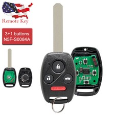 Replacement for 2006-2013 Honda Civic Remote Control Key Fob 4 Button N5F-S0084A