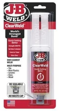 J-B Weld 50112 ClearWeld 5 Minute Quick Setting Epoxy Syringe - Clear .85 fl oz
