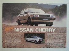 NISSAN CHERRY RANGE orig 1985 UK Mkt Sales Leaflet Brochure