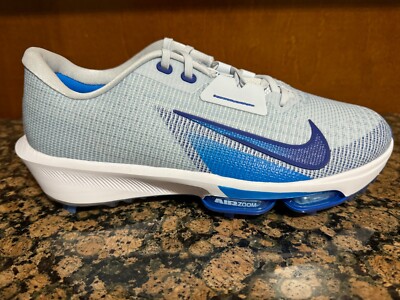 New! Mens NIKE AIR ZOOM INFINITY TOUR NEXT% 2 GOLF SHOES GREY/BLUE