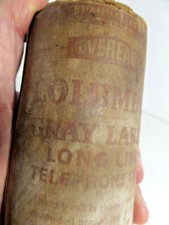 Eveready Columbia gray label telephone cell dry cell battey vintage