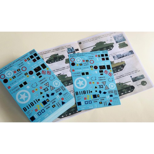 Print Scale 35-004 Decal 1:35 Sherman Tanks of the 2nd Canadian Armoured Brigade - Picture 20 of 24