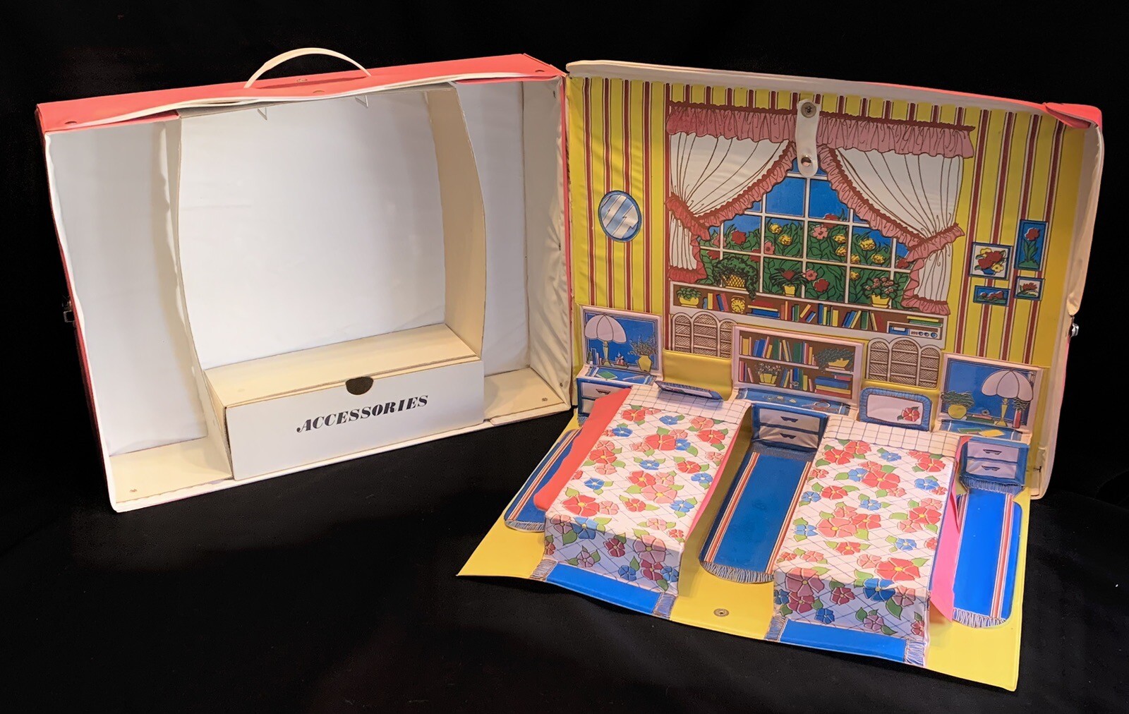 VTG ATCO TOY FASHION DOLL BEDROOM CASE Twin Beds Barbie Clone KEEP n’ SLEEP Case eBay