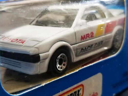 Matchbox Toyota MR2 Pace Car / 1986 / Rare Unpunched Collection Card Blue Box - Picture 4 of 9