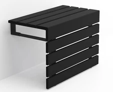 Extra Large Folding Wall Mounted Shower Seat Handmade Premium Teak Wood