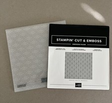 Stampin Up QUATREFOIL TILE Embossing Folder NEW - Retired