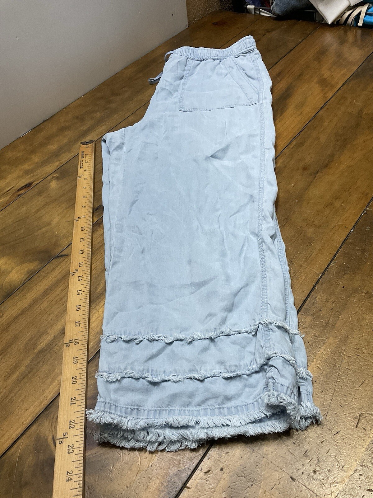 John Mark Pants Pull On Chambray Drawstring Lyoce… - image 8