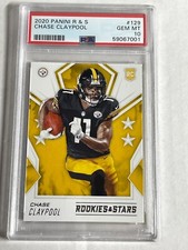 2020 PANINI ROOKIES STARS ROOKIE CHASE CLAYPOOL STEELERS RC PSA 10