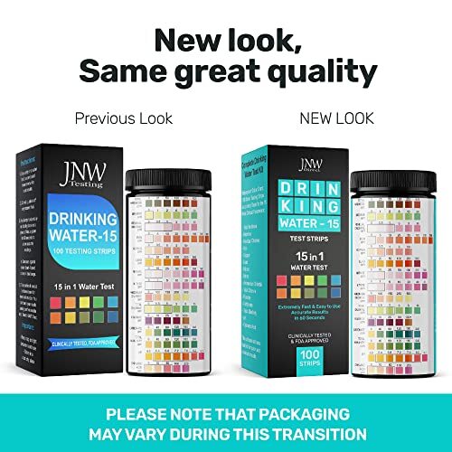 JNW Direct Drinking Water Test Strips 15 in 1 Best Water Tester Kit for