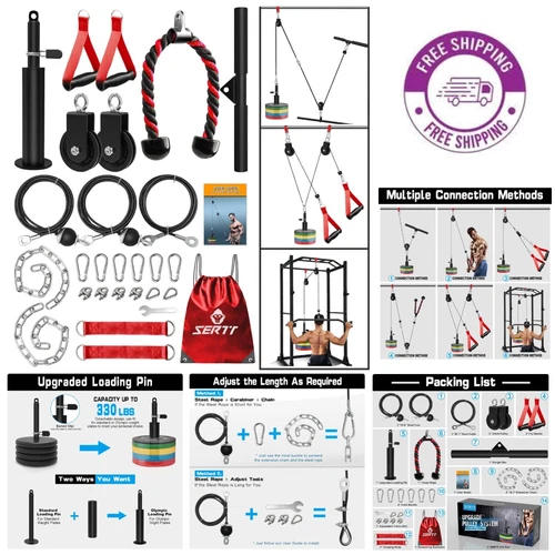 Versatile Weight Cable Pulley Attachments for All Fitness Levels - Home Gym Gear