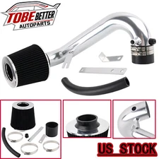 Black Filter Silver Cold Air Intake Kit For Honda Civic DX/LX/EX 1.7L 2001-2005