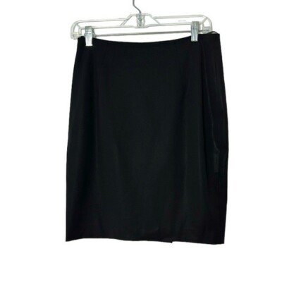 Boss Hugo Boss Verleena Black Wool Pencil Skirt Size