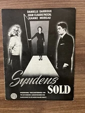 Le salaire du péché Danielle Darrieux, Jean-Claude P. 1956 Danish Movie Program