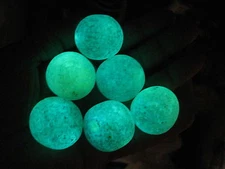 8 Pcs "Glow In The Dark" Wealth God Ancient Luminous Old Bead