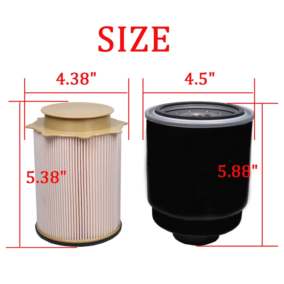 Kit de filtro de combustible diésel para Dodge Ram 6,7 L 2013-2017 2500 3500 4500 5500 Cummins Foto 2 de 4