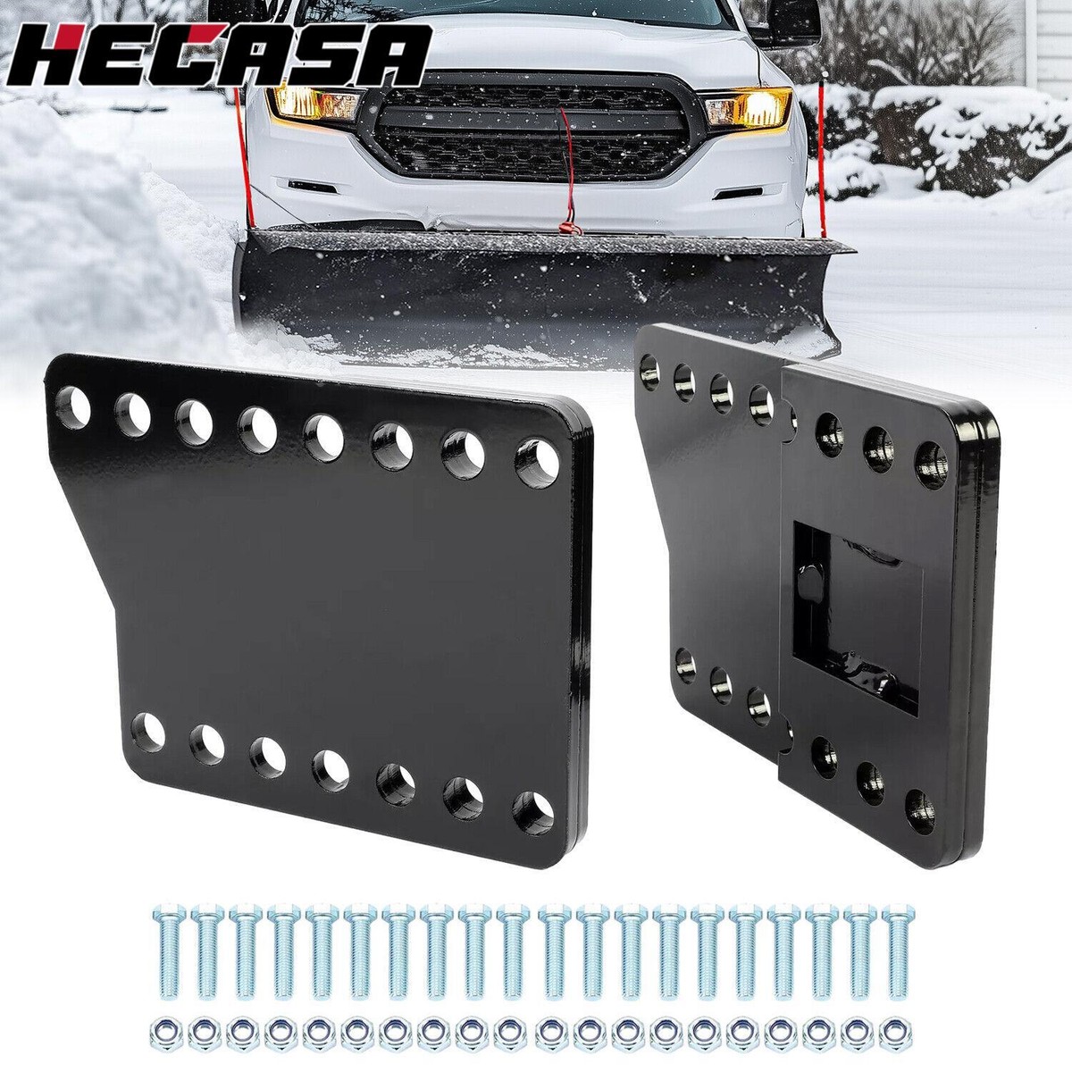 専用⑤ Universal Snowplow part Mount Drop Brackets Steel Lift Extension