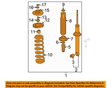 Honda Oem 2004 Accord Rear Suspension Struts Components-strut Assy 52610sdpa11