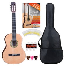 Starterset 1/2 Akustik Gitarre Konzertgitarre Klassikgitarre Saiten Tasche Noten