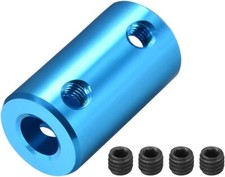 2pcs 1/4" Bore Rigid Coupling Set Screw Aluminum Alloy Shaft Coupler Connector