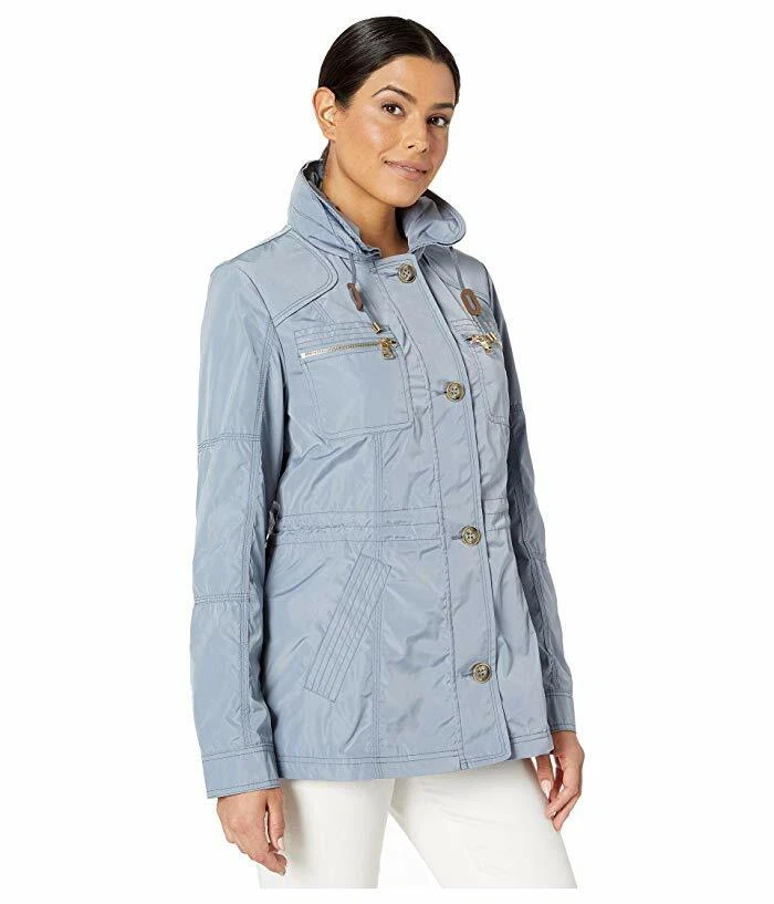 NWT VINCE CAMUTO BLUE HOOD WATERPROOF ANORAK JACKET SIZE L 220