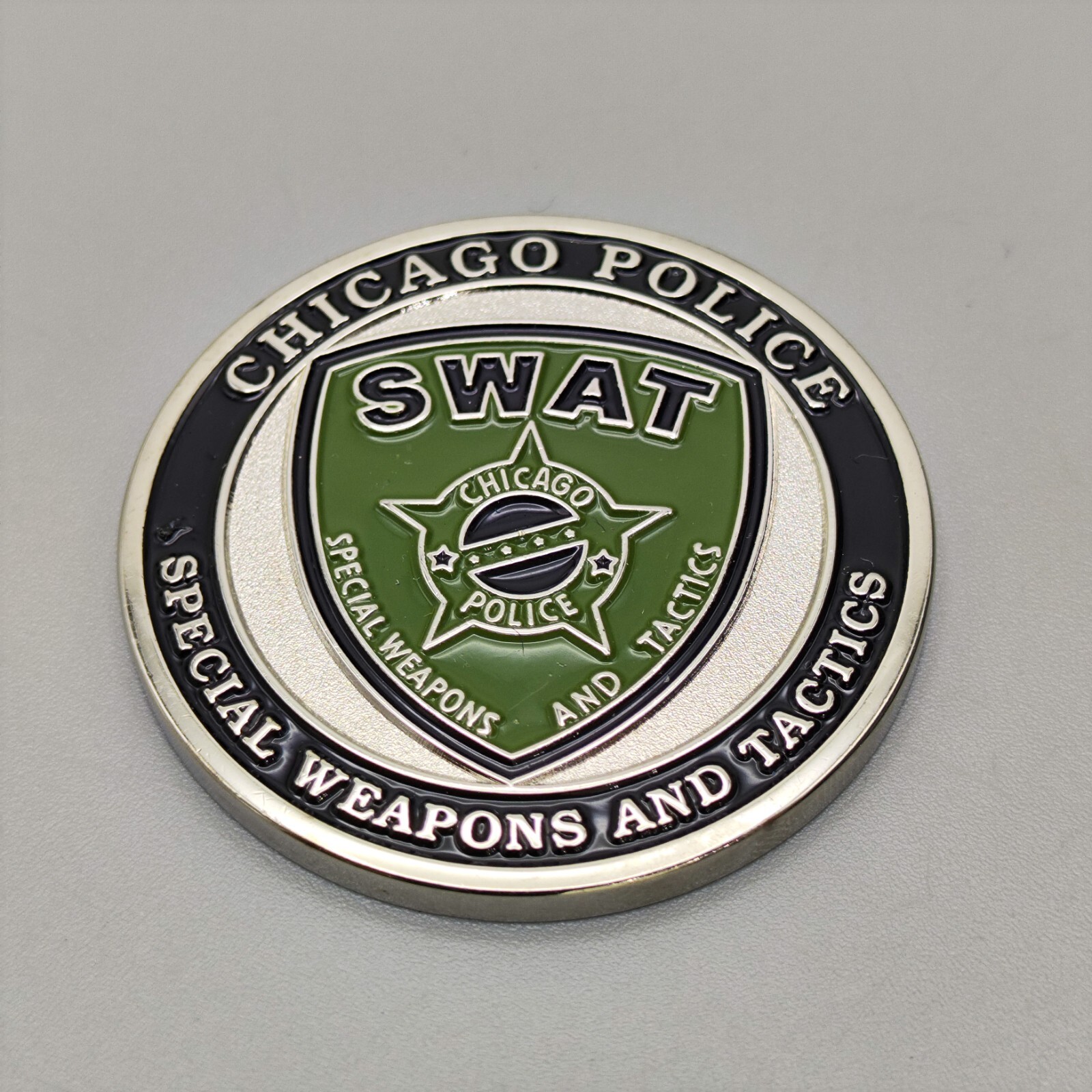 Chicago Police SWAT Special Weapons And Tactics Challenge Coin