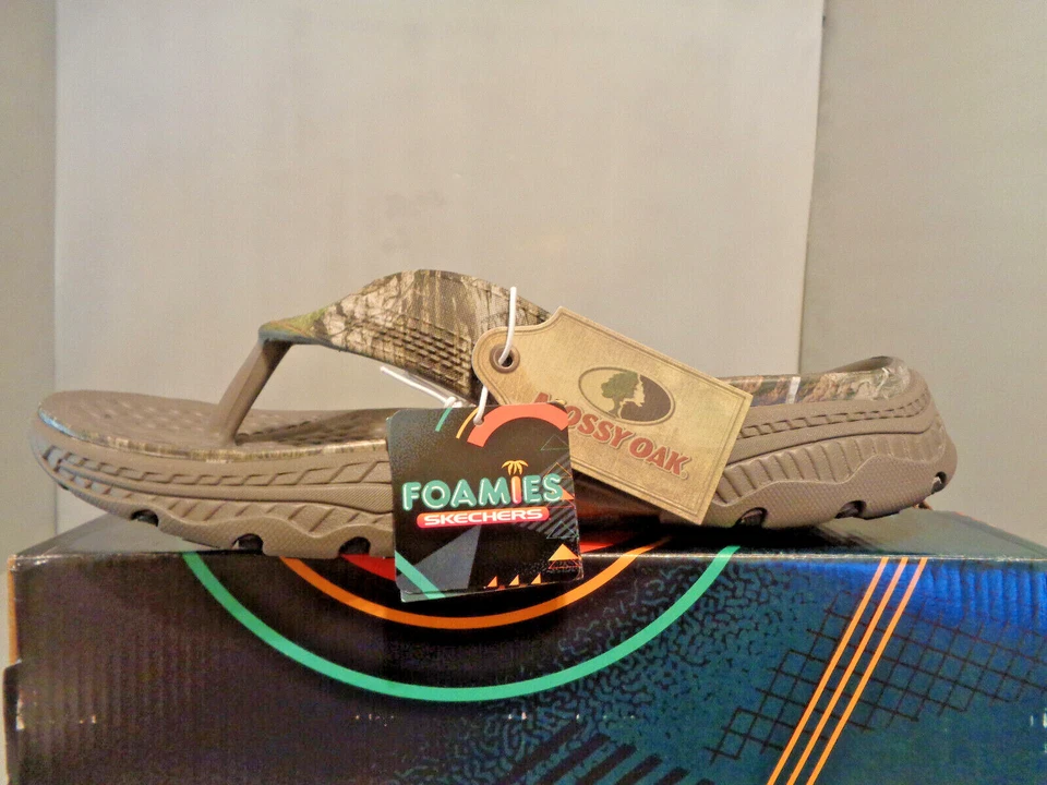 Chanclas Skechers para hombre Mossy Oak Foamies Creston ADN ultra valientes nuevas en caja 243124 Foto 2 de 4