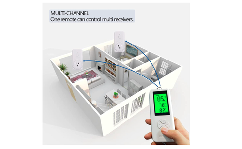Wireless Thermostat Remote Control Temperature Controller Temp Sensor Outlet Fan - Picture 8 of 8