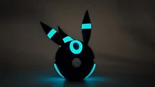 Shiny Umbreon (Glow In Dark) | Themed 3D Printed Pokeball | #0197 Umbreon
