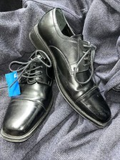 Alfani Dress Shoes Men's Size US 9 M Adam Cap Toe Lace Up Black Oxford 42101 S6