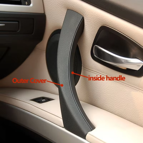 KOMPLETTER INNENGRIFF VORNE RECHTS, SCHWARZ LEDER BMW 3er E90 E91 - Bild 2 von 9
