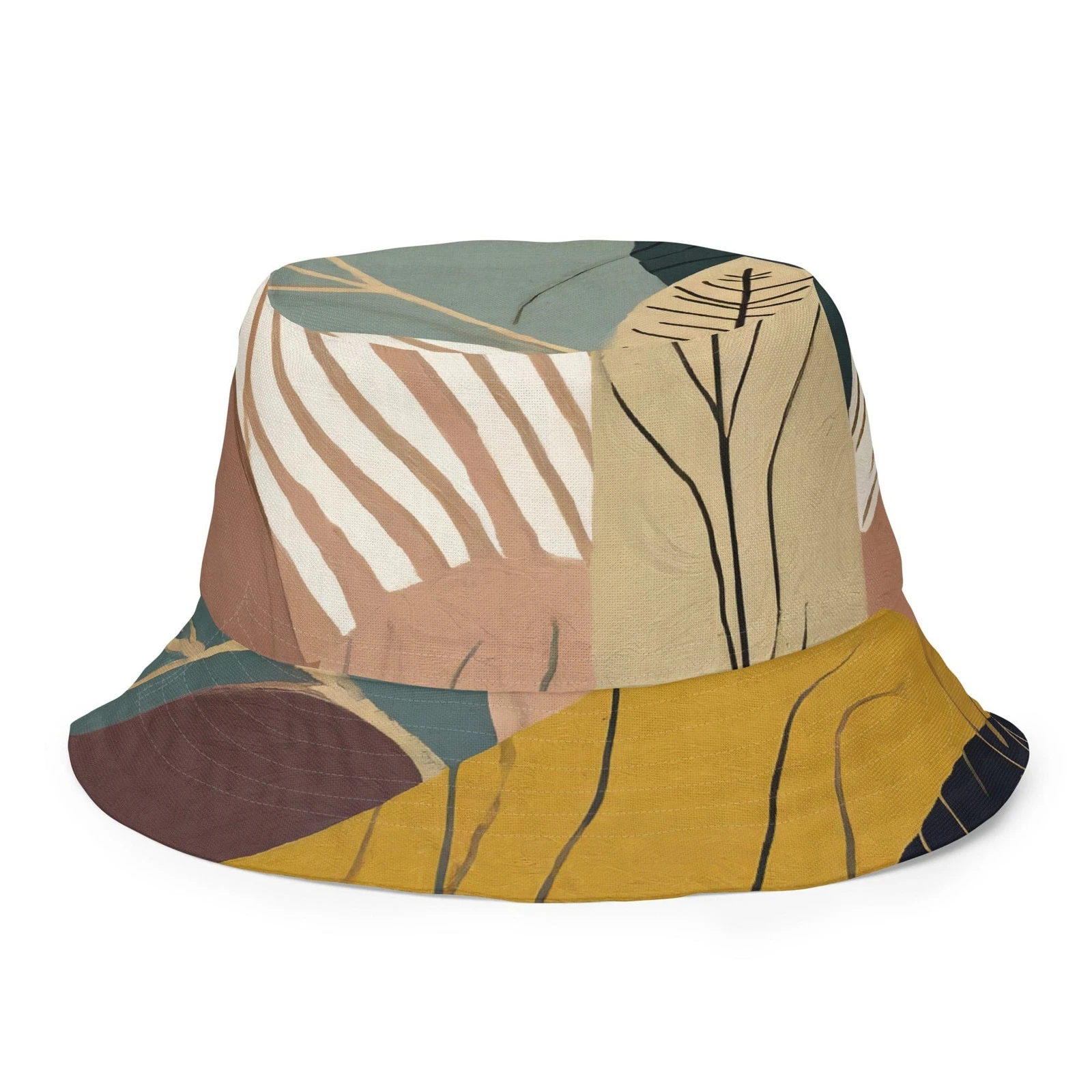 Reversible Bucket Hat Boho Style Print 28523