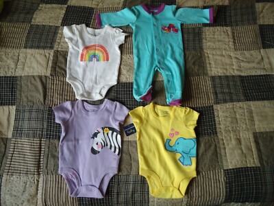 Mixed Lot Of Falls Creek Baby 0-3 mos.Clothing '' NWT '' / Defects '' GREAT LOT ''