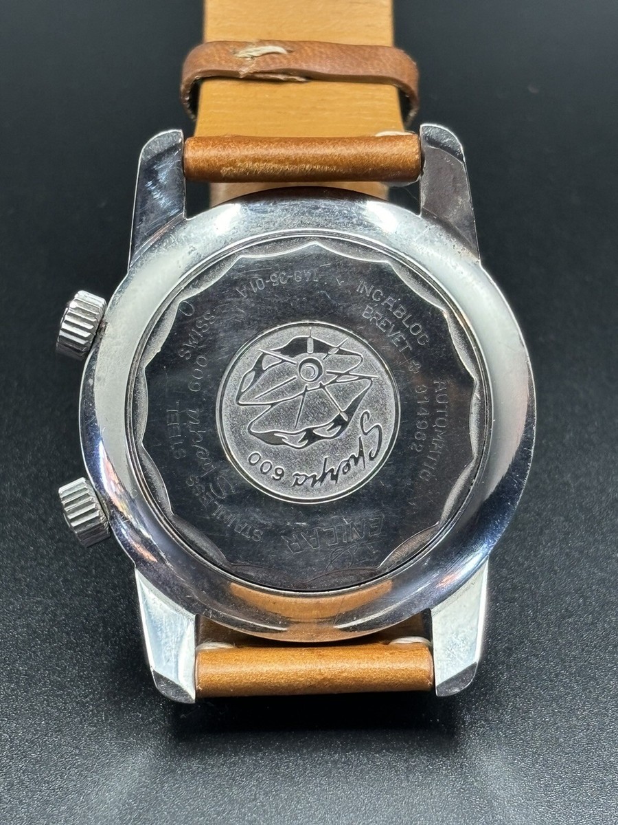 1960's ENICAR Sherpa Guide GMT 600 Mark II GMT World Super