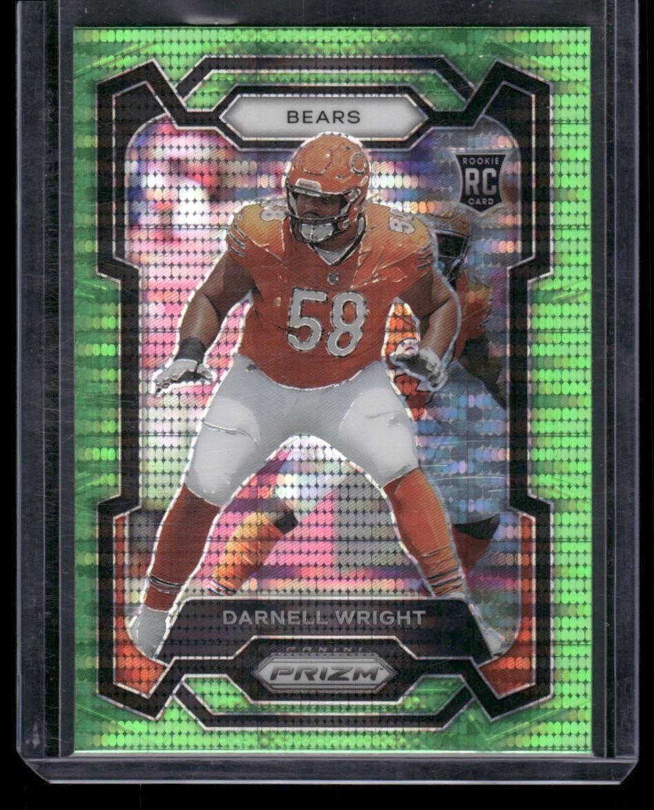 2023 Panini Prizm #313 Darnell Wright Neon Green Pulsar