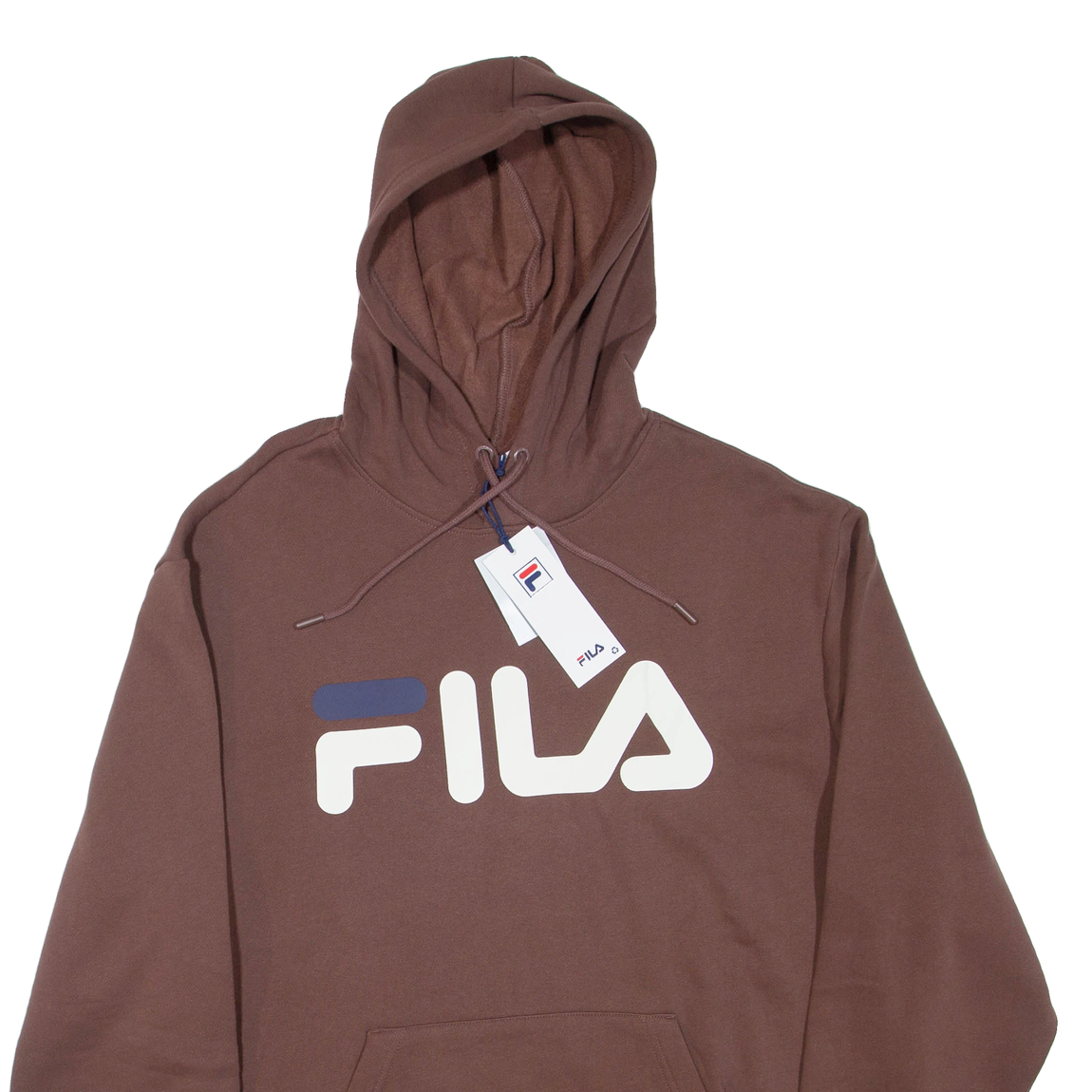 FILA Felpa con Cappuccio Uomo Marrone XL