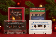 Lots 2 Christmas Cassette Tapes Home for Christmas  Hallmark Listen To The Joy