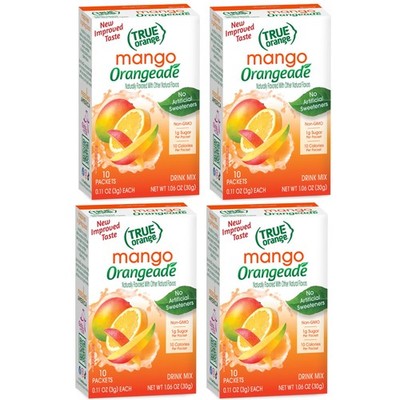 True Orange, Mango Orange Drink Mix, 10-count (Pack of 4) 