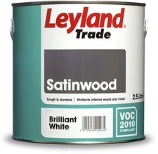 Trade Satinwood Paint - Brilliant White 2.5L