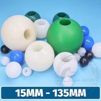 15-135 mm Silikon Kugeln Bouncy Ball Rund mit Loch Silikonkugeln Ventilkugeln - Image 1 of 4
