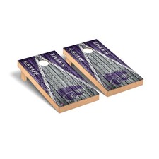 Cornhole Board Set Skip's Garage Kansas State Wildcats Weathered Wood