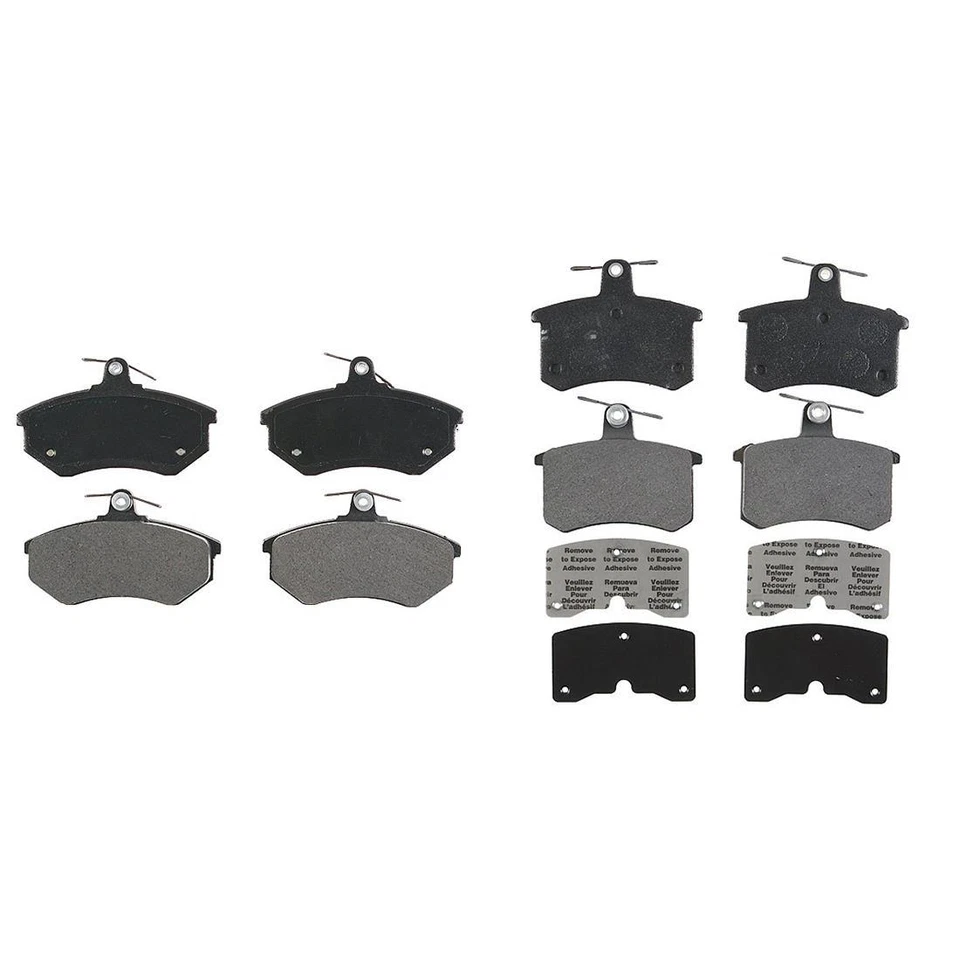 Pastillas de freno metálicas Element 3 delanteras y traseras para Audi 4000 Quattro 1986 - Raybestos Foto 4 de 4