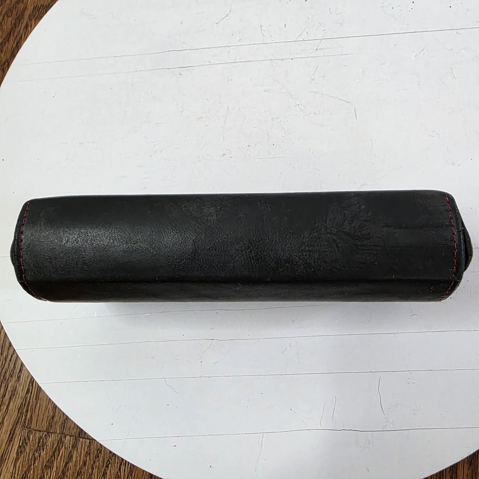 Vintage Valentino Les Lunettes Eyeglasses Case Black/Red Stitching Made in Italy thumbnail 5