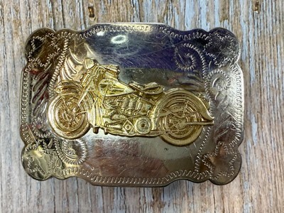 Vintage Motorcycle Cruiser Biker Rider Nickel Silver Hand  display picture 1