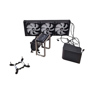 ASUS ROG Ryuo IV SLC 360 AIO Wasserkühler 360mm ARGB 6,67 Zoll Display Schwarz