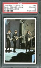PSA 10 RC Paul George John 1964 The Beatles Color 1st Edition Rookie Rare POP 7
