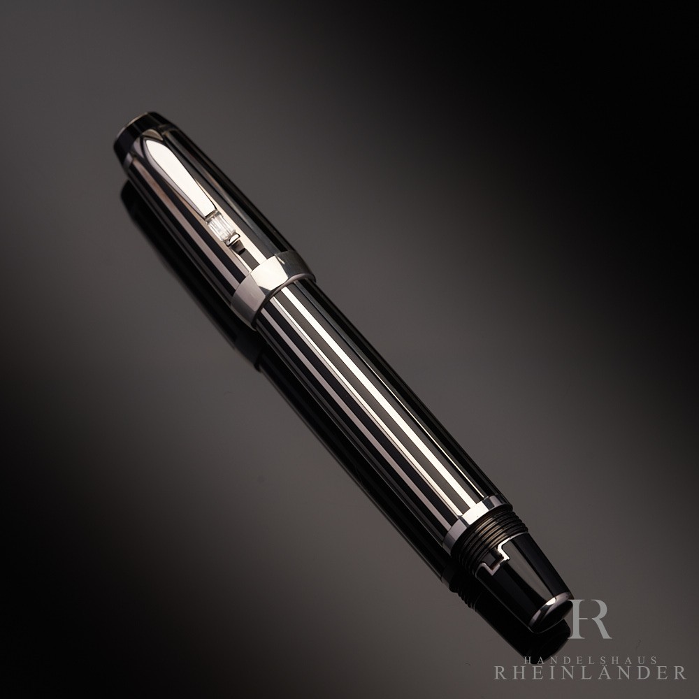 Montblanc Boheme Crystal Platinum Plated Line Fountain Pen Füller