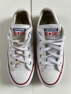 Converse All Star Weiß Leder UK3 Herren 5 Damen Chuck Taylor Chucks Unisex EU35