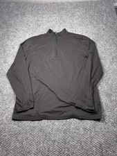 Mountain Hardwear Quarter Zip Pullover Mens Black Long Sleeve Base Layer Tech